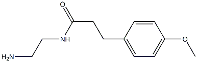 N-(2-aminoethyl)-3-(4-methoxyphenyl)propanamide Struktur