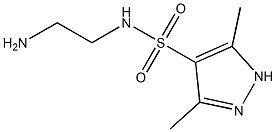 N-(2-aminoethyl)-3,5-dimethyl-1H-pyrazole-4-sulfonamide Struktur