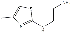 N-(2-aminoethyl)-N-(4-methyl-1,3-thiazol-2-yl)amine Struktur