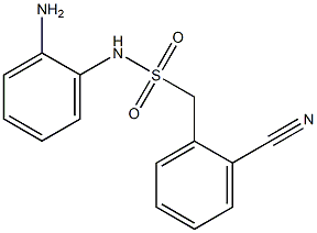 N-(2-aminophenyl)-1-(2-cyanophenyl)methanesulfonamide Struktur