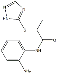 N-(2-aminophenyl)-2-(1H-1,2,4-triazol-5-ylsulfanyl)propanamide Struktur