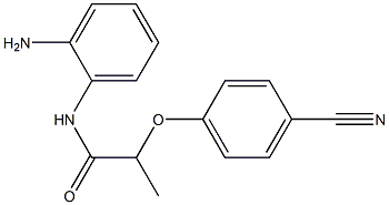 N-(2-aminophenyl)-2-(4-cyanophenoxy)propanamide Struktur