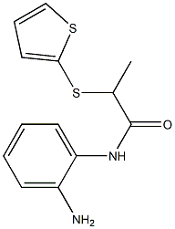 N-(2-aminophenyl)-2-(thiophen-2-ylsulfanyl)propanamide Struktur