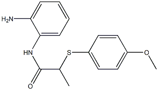 N-(2-aminophenyl)-2-[(4-methoxyphenyl)sulfanyl]propanamide Struktur