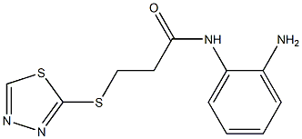 N-(2-aminophenyl)-3-(1,3,4-thiadiazol-2-ylsulfanyl)propanamide Struktur