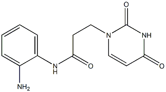 N-(2-aminophenyl)-3-(2,4-dioxo-1,2,3,4-tetrahydropyrimidin-1-yl)propanamide Struktur