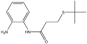 N-(2-aminophenyl)-3-(tert-butylsulfanyl)propanamide Struktur