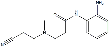 N-(2-aminophenyl)-3-[(2-cyanoethyl)(methyl)amino]propanamide Struktur