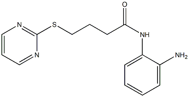 N-(2-aminophenyl)-4-(pyrimidin-2-ylsulfanyl)butanamide Struktur