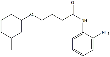 N-(2-aminophenyl)-4-[(3-methylcyclohexyl)oxy]butanamide Struktur