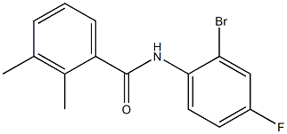 N-(2-bromo-4-fluorophenyl)-2,3-dimethylbenzamide Struktur