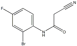 N-(2-bromo-4-fluorophenyl)-2-cyanoacetamide Struktur