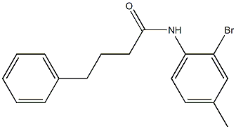 N-(2-bromo-4-methylphenyl)-4-phenylbutanamide Struktur