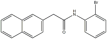 N-(2-bromophenyl)-2-(2-naphthyl)acetamide Struktur