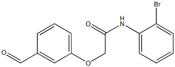 N-(2-bromophenyl)-2-(3-formylphenoxy)acetamide Struktur