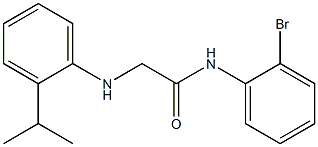 N-(2-bromophenyl)-2-{[2-(propan-2-yl)phenyl]amino}acetamide Struktur