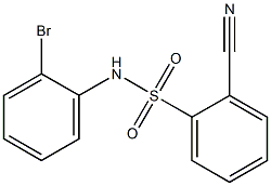 N-(2-bromophenyl)-2-cyanobenzenesulfonamide Struktur