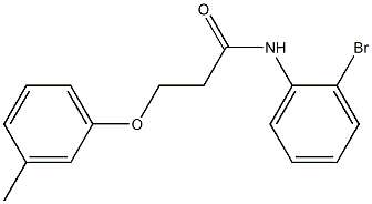 N-(2-bromophenyl)-3-(3-methylphenoxy)propanamide Struktur