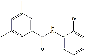 N-(2-bromophenyl)-3,5-dimethylbenzamide Struktur