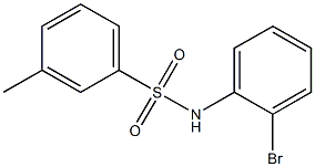 N-(2-bromophenyl)-3-methylbenzenesulfonamide Struktur