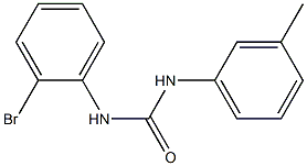 N-(2-bromophenyl)-N'-(3-methylphenyl)urea Struktur