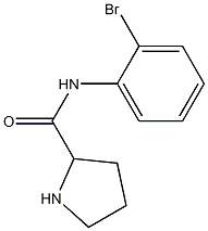 N-(2-bromophenyl)pyrrolidine-2-carboxamide Struktur