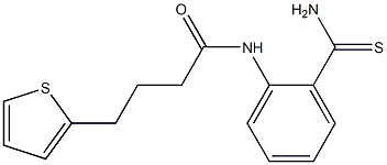 N-(2-carbamothioylphenyl)-4-(thiophen-2-yl)butanamide Struktur