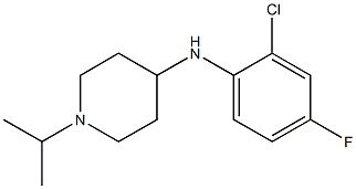 N-(2-chloro-4-fluorophenyl)-1-(propan-2-yl)piperidin-4-amine Struktur