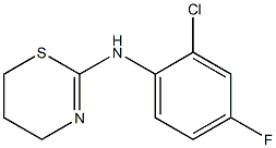 N-(2-chloro-4-fluorophenyl)-5,6-dihydro-4H-1,3-thiazin-2-amine Struktur