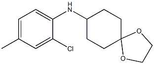 N-(2-chloro-4-methylphenyl)-1,4-dioxaspiro[4.5]decan-8-amine Struktur