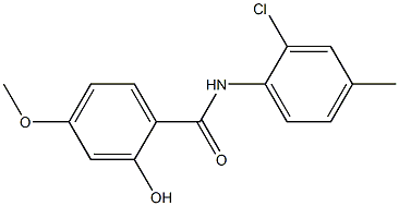 N-(2-chloro-4-methylphenyl)-2-hydroxy-4-methoxybenzamide Struktur