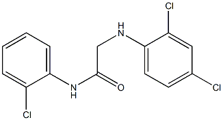 N-(2-chlorophenyl)-2-[(2,4-dichlorophenyl)amino]acetamide Struktur