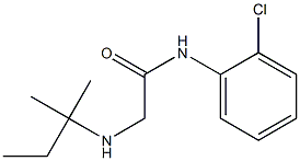 N-(2-chlorophenyl)-2-[(2-methylbutan-2-yl)amino]acetamide Struktur