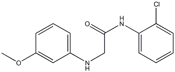 N-(2-chlorophenyl)-2-[(3-methoxyphenyl)amino]acetamide Struktur