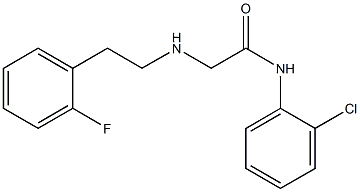 N-(2-chlorophenyl)-2-{[2-(2-fluorophenyl)ethyl]amino}acetamide Struktur