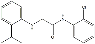 N-(2-chlorophenyl)-2-{[2-(propan-2-yl)phenyl]amino}acetamide Struktur