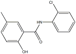 N-(2-chlorophenyl)-2-hydroxy-5-methylbenzamide Struktur