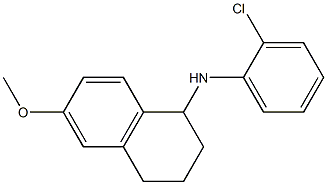 N-(2-chlorophenyl)-6-methoxy-1,2,3,4-tetrahydronaphthalen-1-amine Struktur