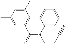 N-(2-cyanoethyl)-3,5-dimethyl-N-phenylbenzamide Struktur