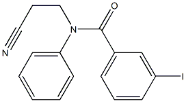 N-(2-cyanoethyl)-3-iodo-N-phenylbenzamide Struktur