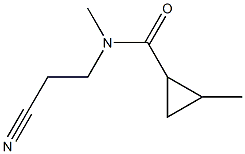 N-(2-cyanoethyl)-N,2-dimethylcyclopropane-1-carboxamide Struktur