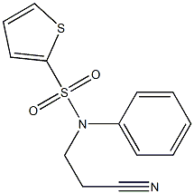 N-(2-cyanoethyl)-N-phenylthiophene-2-sulfonamide Struktur