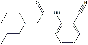 N-(2-cyanophenyl)-2-(dipropylamino)acetamide Struktur