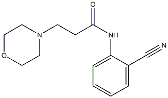 N-(2-cyanophenyl)-3-(morpholin-4-yl)propanamide Struktur