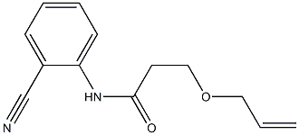 N-(2-cyanophenyl)-3-(prop-2-en-1-yloxy)propanamide Struktur