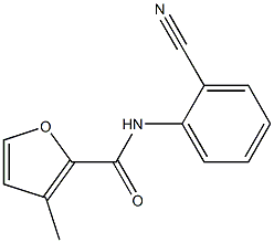 N-(2-cyanophenyl)-3-methyl-2-furamide Struktur