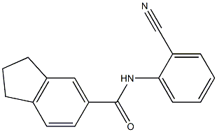 N-(2-cyanophenyl)indane-5-carboxamide Struktur