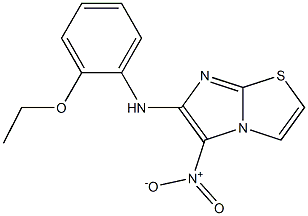 N-(2-ethoxyphenyl)-5-nitroimidazo[2,1-b][1,3]thiazol-6-amine Struktur