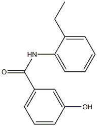 N-(2-ethylphenyl)-3-hydroxybenzamide Struktur