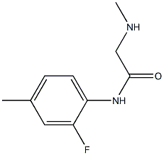 N-(2-fluoro-4-methylphenyl)-2-(methylamino)acetamide Struktur